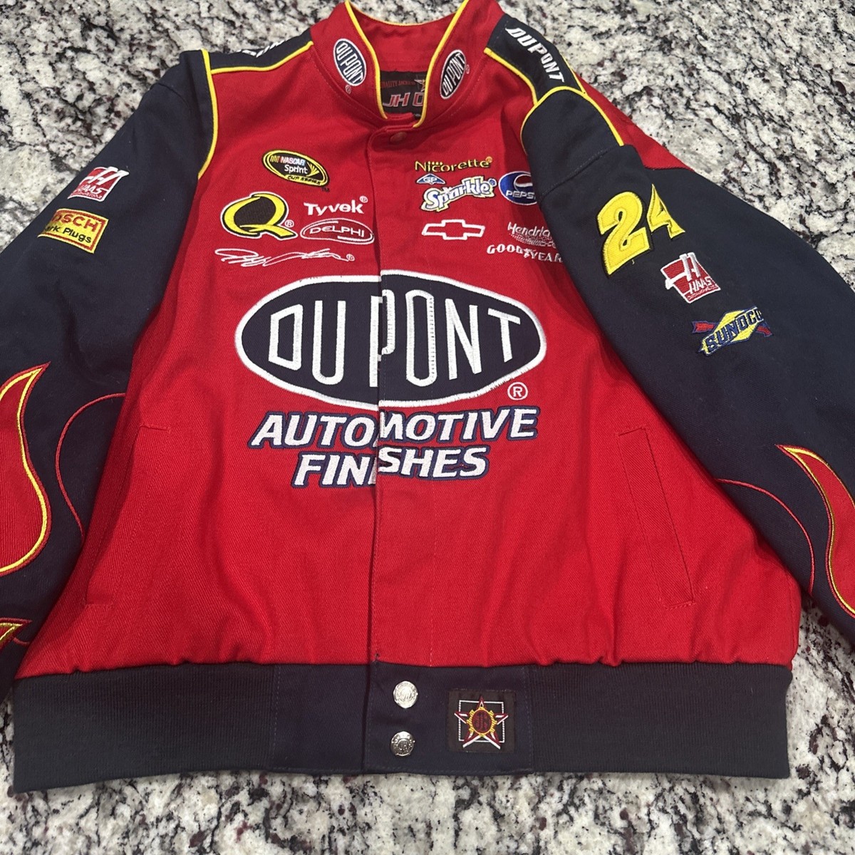 Jeff Gordon NASCAR Dupont Jacket XL 11-12 JH Design Stitched 