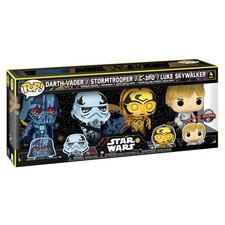 Blister 4 Figuras Pop Star Wars Exclusive