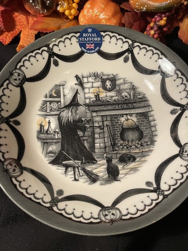 Tk Maxx Halloween böse Hexe Kamin große Schale Display Royal Stafford - Bild 5 von 9