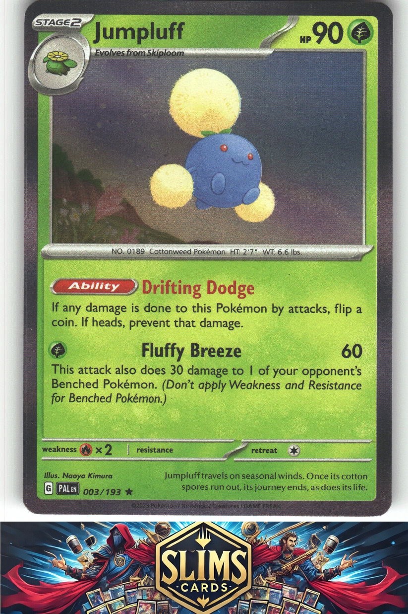 003/193 - Jumpluff - Rare - Near Mint or Better - Pokémon TCG - #003/193