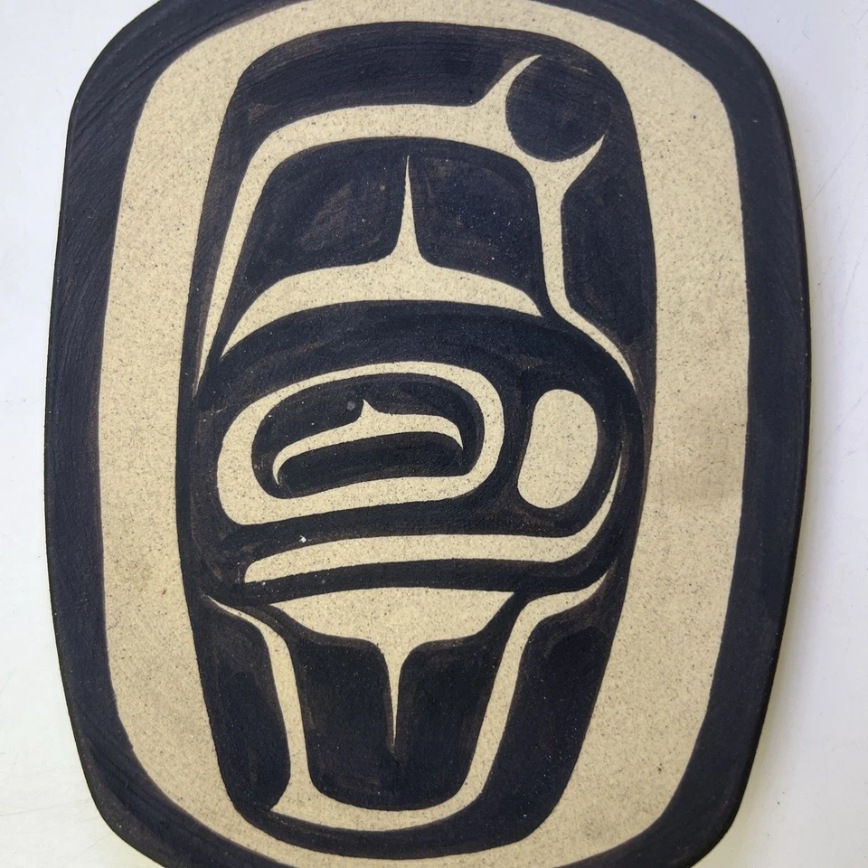 Judy Cranmer Cree Northwest Coast Pottery Pin Dish Signed Indigenous Art Haida - Image 4 of 4