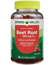 Spring Valley Beet Root Veg Gummy 60Ct, Exp 11/26
