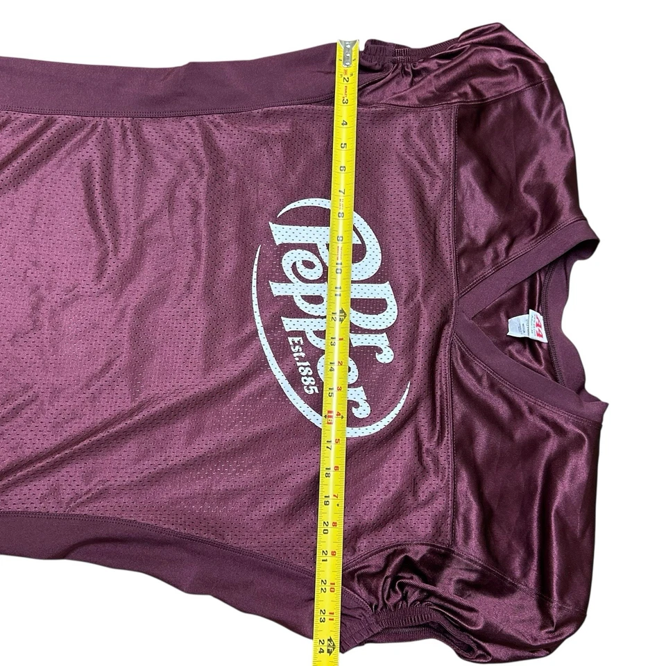 Camiseta deportiva estilo fútbol equipo Dr Pepper #23 talla mediana promocional granate Foto 4 de 4