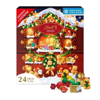 Assorted Chocolate Candy Advent Calendar - 4.5 oz Holiday Treats Gift Box