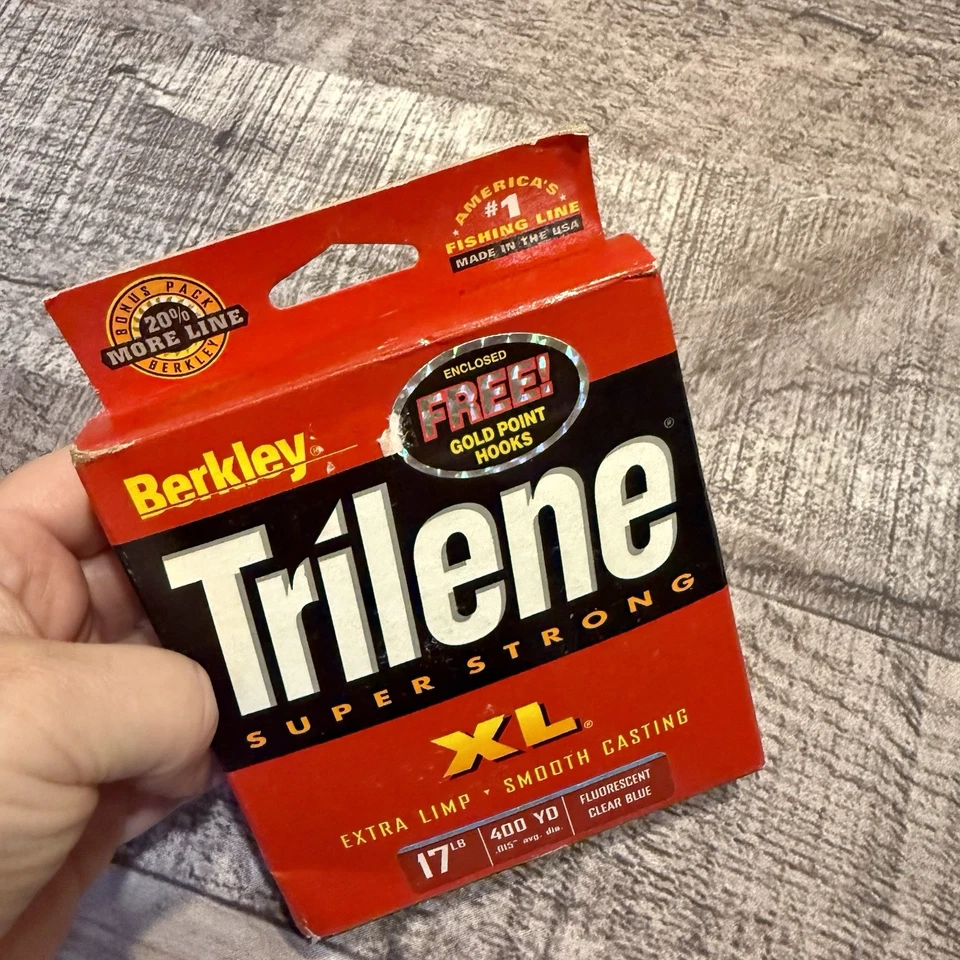 Ganchos Berkley Trilene Super Strong XL fundición suave 17 lb punta extra dorada Foto 2 de 3