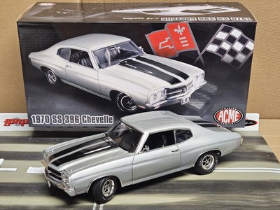 GMP ACME 1:18 1970 CHEVROLET CHEVELLE 396SS CORTEZ SILVER A1805505