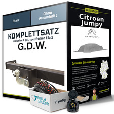 Anhängerkupplung starr für CITROEN Jumpy +E-Satz (AHK+ES)