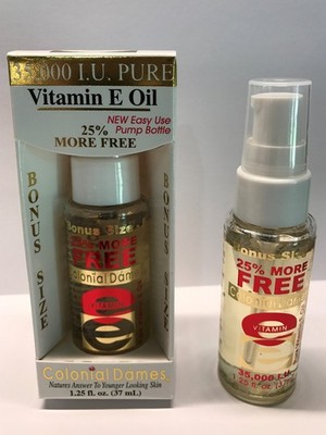 Colonial Dames 35000 Iu Pure Vitamin E Oil 1.25 Fl. Oz. Pump Disenser -