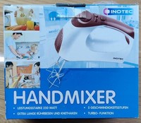 Handmixer Inotec 250 Watt RüHrbesen/Knethaken