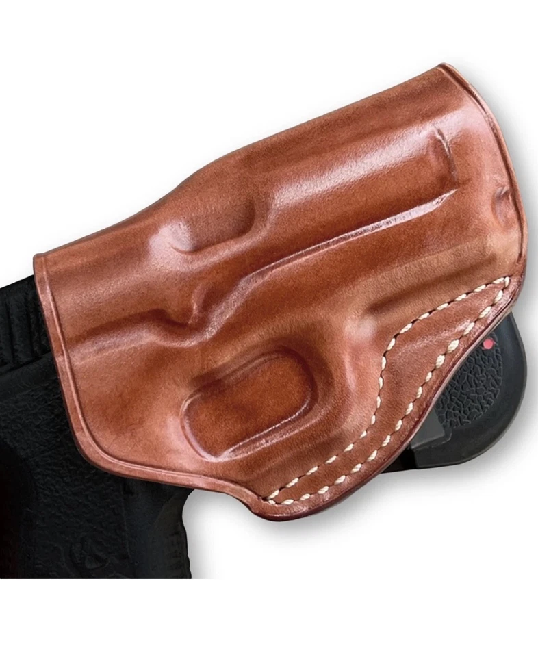 Fits Kahr K-9 SW45/P45 3.6”BBL Leather Paddle Holster With Open Top #1112# - Image 3 of 4