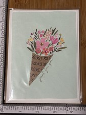 Papyrus Greeting Card Valentine Valentine's Day Floral Bouquet Small Just 4 You