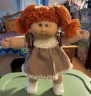 Cabbage Patch Jesmar Kid HM #1 girl red poodle pigtails and green eyes  🧡