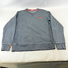 Superdry Men's Orange Label Crew Neck Steel Grey Sweatshirt size XL