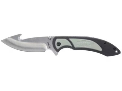 Old Timer Trail Boss Pocket Knife 3.5'' Drop Point with Gut Hook Stainless Steel