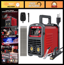Soldadora de varilla portátil 110 V 135 amperios mini inversor IGBT ARC MMA máquina de soldadura con