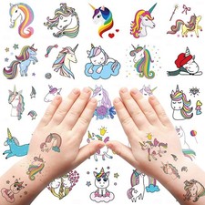 Fanoshon Temporary Tattoos Gift for Kids Little Girls, 25 Small, Assorted