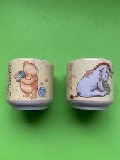 Royal Doulton Disney Pooh and Eeyore egg cups pair of two.
