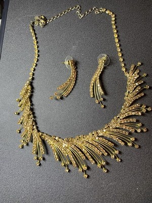 Registry Bridges Jewelry Set Topaz Earrings Necklace
