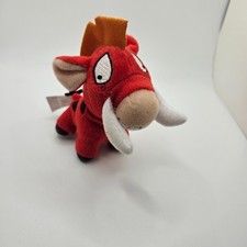 Neopets Red Moehog Plush 2004 McDonald  s Happy Meal Toy   4  Stuffed Animal