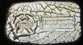 Pioneer Metals 5 oz .999 Silver Bar Five Troy Ounces (vi)