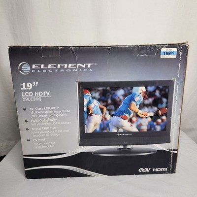 Element 19LE30Q 19 Inch LCD HDTV New In Box HDMI PC Gaming 720p Monitor Small TV