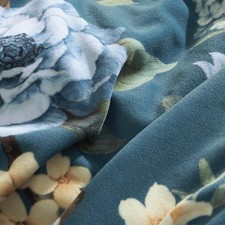 Velvet Duvet Cover Set Queen size Super Soft  Lightweight 3 Piece Floral