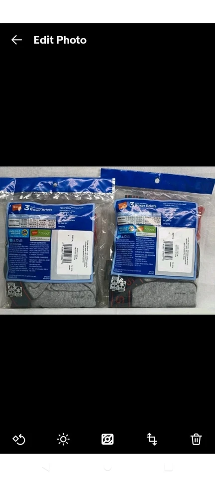 2 unidades de calzoncillos boxer Hanes pequeños 6-8 sin etiquetas pierna larga (6 pares) ropa interior para niños Foto 4 de 4