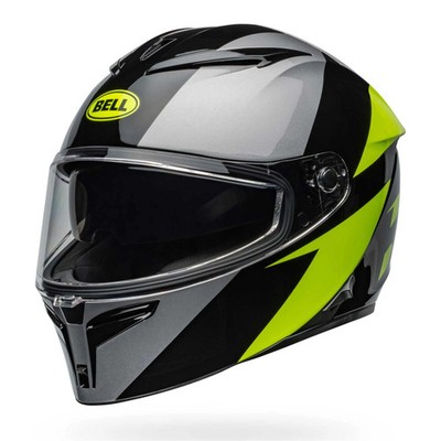 Bell Lithium SHEAR Motorradhelm (schwarz/grau/gelb glänzend)