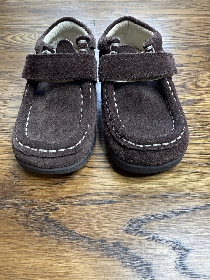 Pediped Flex Toddler Brown Suede Moccasin Style Boots Strap 25 (8.5) - Image 3 of 4