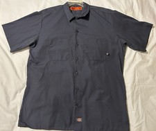 Dickies Men's Industrial Short Sleeve Work Shirt XL