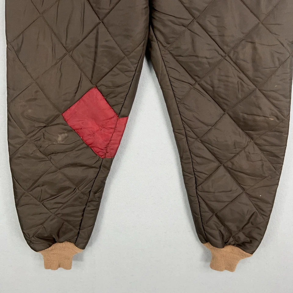 Vintage Red Head Pants Men Medum Brown Quilted Insulated Dacron Hunting 60s 70s - Image 3 of 4