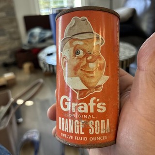 Grandpa Graf’s Vintage Orange Soda Can