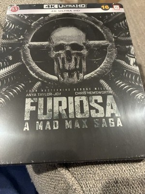 Furiosa: A Mad Max Saga (4K UHD Steelbook) Black & Chrome - Brand New