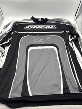 Oneal Racing Motocross Cycle Shirt Long Sleeve 2XL Black Gray White Made In USA