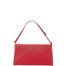 Louis Vuitton Pochette Accessoires Epi Pouch Women Red One Size