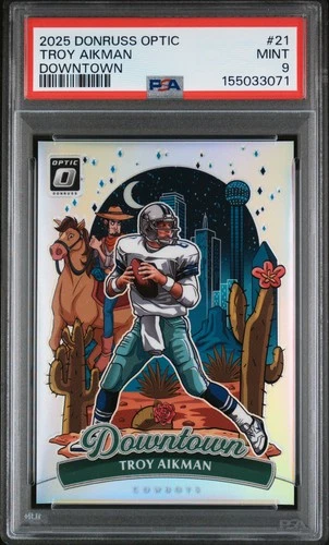 2025 Donruss Optic Troy Aikman Base (PSA 9)