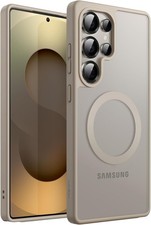 Magnetic Case for Samsung Galaxy S25 Ultra 5G, Translucent Matte Back Shockproof
