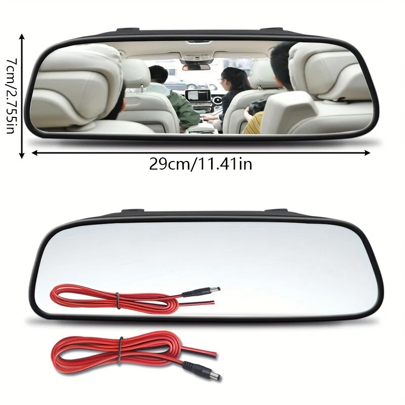 With Camera And A 4.3" Rearview Mirror Car LCD Display, Car Rearview System - Image 3 of 4