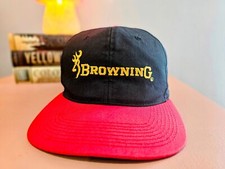Vintage 90's Browning Deer Hunting Snapback Hat