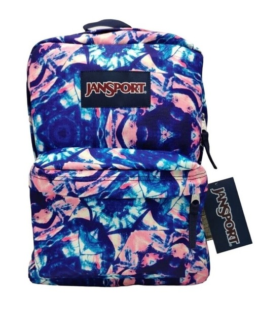 JanSport SuperBreak BackpackShibori Kaleidoscope for sale online eBay