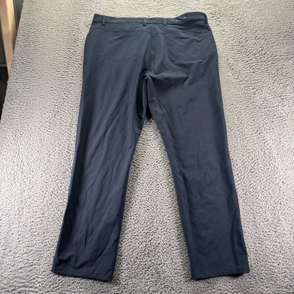 Pantalones chinos Greg Norman para hombre 38x30 azul marino poliéster elástico recto golf Foto 4 de 4