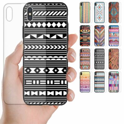For OPPO Series - Navajo Pattern Tempered Glass Back Case Mobile Phone Cover #2