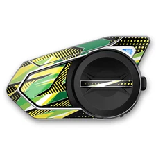 For SENA 50S Skin Protective Sticker Decal Glossy Abstract Green