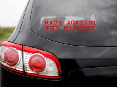 Rage Against The Machine Car Decal Vinyl Band Logo Glossy Bumper Sticker Metal