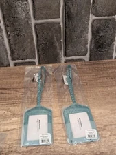 Set of 2 New Vera Bradley Luggage ID Tags in BERYL GREEN New V362