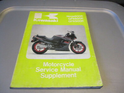 Kawasaki OEM Service Supplement Manual 1988 ZX500 ZX600 99924-1081