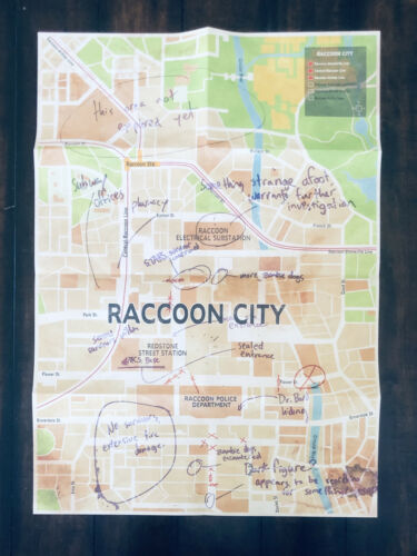 Biohazard Resident Evil 3 Collector's Edition Poster Racoon City Map - Picture 1 of 3