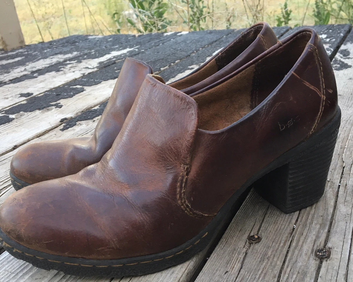 BOC Born Concept BC5447 Wos Shoes Heels Brown Leather Shoes Size 7