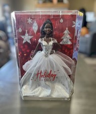 Barbie Signature 2021 Holiday Collector Doll African American Brunette Braids