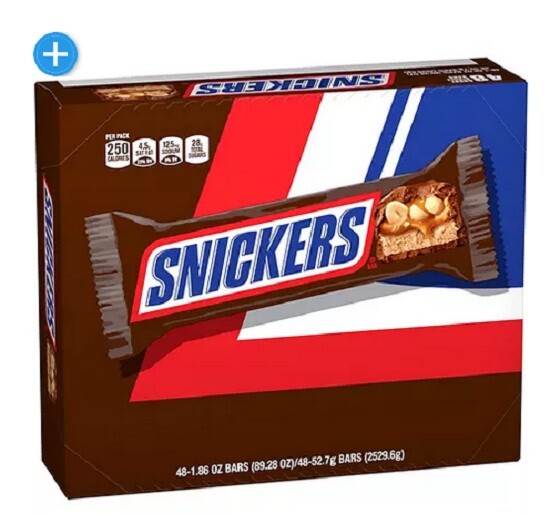 Купить Snickers Chocolate Candy Bars 